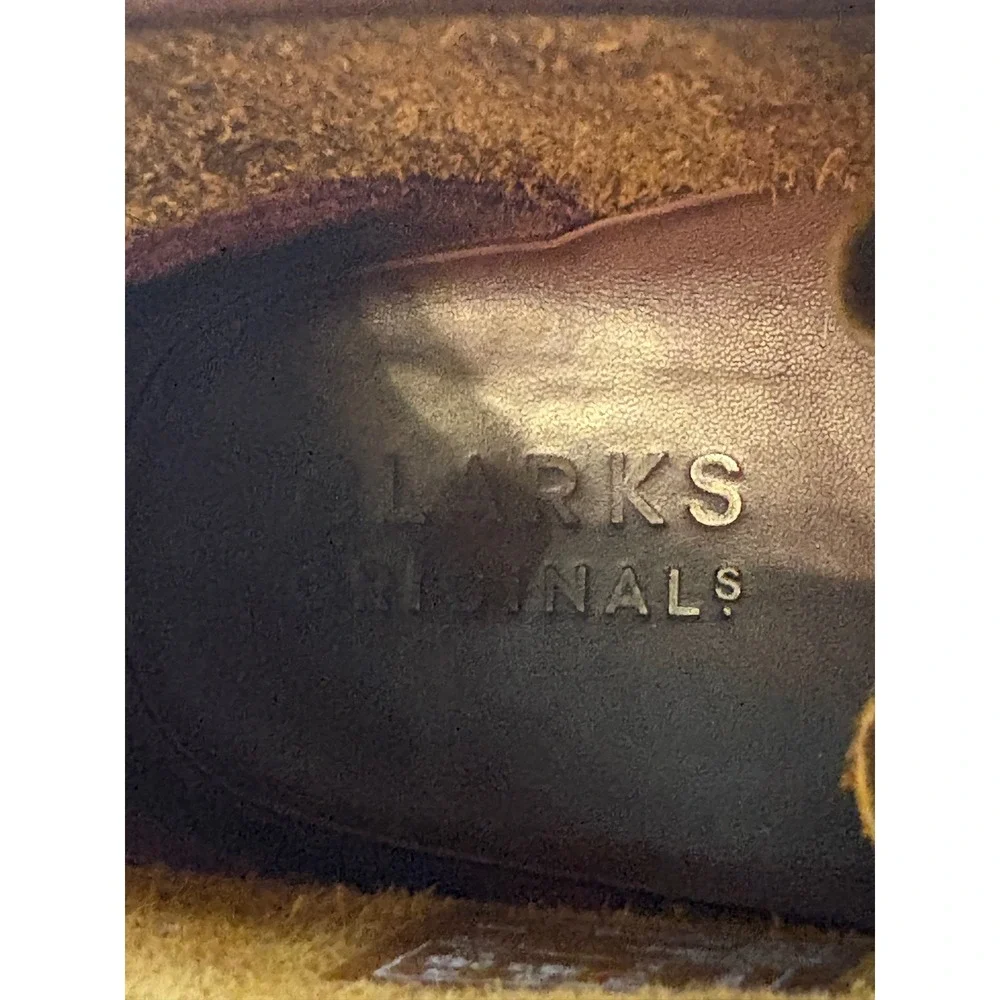 Clarks Originals Wallabee Boots Mens 7 Beeswax Leather Brown Crepe 261555137